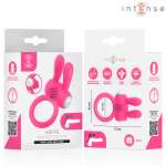 INTENSE - HOPPS VIBRATING PENIS RING WITH CLITORAL STIMULATION PINK