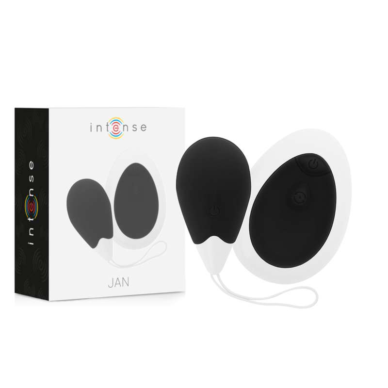 INTENSE - JAN VIBRATING EGG REMOTE CONTROL BLACK INTENSE - JAN VIBRATING EGG REMOTE CONTROL BLACK