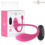 INTENSE - JANICE U VIBRATOR DOUBLE STIMULATION 10 VIBRATIONS PINK REMOTE CONTROL