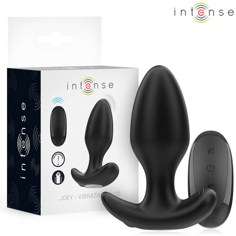 INTENSE - JOEY ANAL PLUG 10 VIBRATIONS BLACK REMOTE CONTROL INTENSE - JOEY ANAL PLUG 10 VIBRATIONS BLACK REMOTE CONTROL