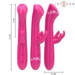 INTENSE - JULIETA RABBIT VIBRATOR 18.6 CM 10 VIBRATIONS PINK