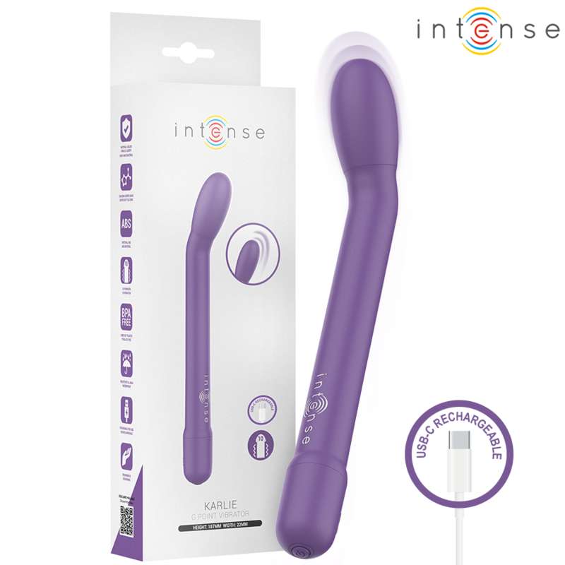 INTENSE - KARLIE RECHARGEABLE G-SPOT STIMULATOR PURPLE INTENSE - KARLIE RECHARGEABLE G-SPOT STIMULATOR PURPLE