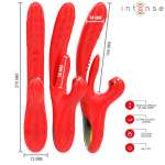 INTENSE - KAROL MULTIFUNCTION VIBRATOR THRUST & STIMULATION & STIMULATING WAVES RED