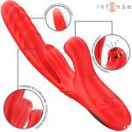 INTENSE - KAROL MULTIFUNCTION VIBRATOR THRUST & STIMULATION & STIMULATING WAVES RED
