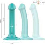 INTENSE - KATIE VIBRATOR WITH SUCTION CUP 10 VIBRATIONS BLUE REMOTE CONTROL