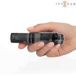 INTENSE - KURT MINI MASSAGER WITH 4 INTERCHANGEABLE HEADS BLACK