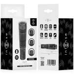 INTENSE - KURT MINI MASSAGER WITH 4 INTERCHANGEABLE HEADS BLACK