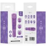 INTENSE - KURT MINI MASSAGER WITH 4 INTERCHANGEABLE HEADS PURPLE