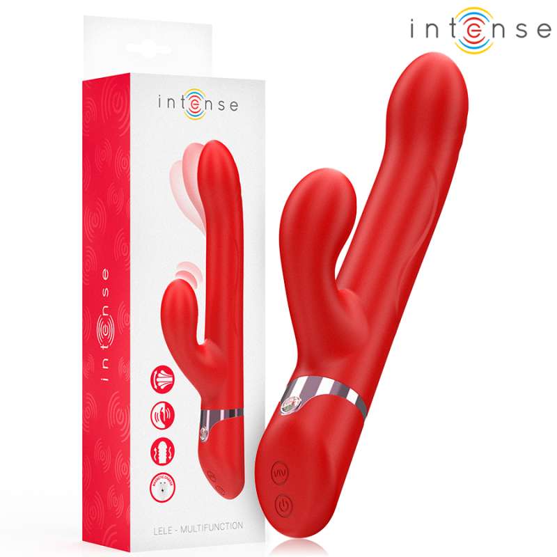 INTENSE - LELE MULTIFUNCTION VIBRATOR ROTATING & OSCILLATION & STIMULATION RED INTENSE - LELE MULTIFUNCTION VIBRATOR ROTATING & OSCILLATION & STIMULATION RED