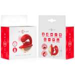 INTENSE - MARIAH VIBRATOR & STIMULATOR IN U SHAPE 10 VIBRATIONS RED