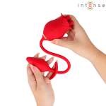 INTENSE - MELANIE DOUBLE CLITORIS STIMULATOR WITH ZIGZAG TONGUE