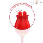 INTENSE - MELANIE DOUBLE CLITORIS STIMULATOR WITH ZIGZAG TONGUE