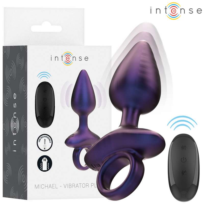 INTENSE - MICHAEL VIBRATING ANAL PLUG MODEL 2 REMOTE CONTROL INTENSE - MICHAEL VIBRATING ANAL PLUG MODEL 2 REMOTE CONTROL
