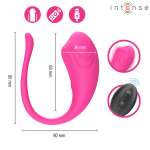 INTENSE - OLIVIA PINK VIBRATING EGG WITH REMOTE CONTROL