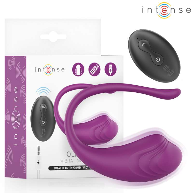 INTENSE - OLIVIA PURPLE VIBRATING EGG WITH REMOTE CONTROL INTENSE - OLIVIA PURPLE VIBRATING EGG WITH REMOTE CONTROL
