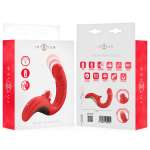 INTENSE - PAULINA VIBRATOR AND STIMULATOR IN U SHAPE RED
