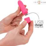 INTENSE - SYMONE USB RECHARGEABLE VIBRATING BULLET 8 VIBRATIONS PINK 10 X 2.2 CM
