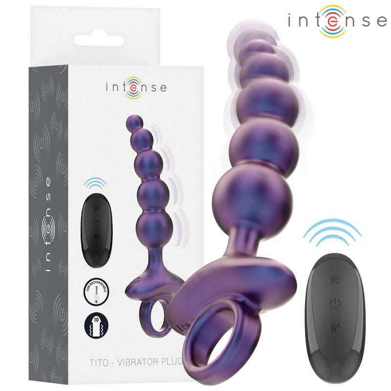 INTENSE - TITO VIBRATING ANAL PLUG MODEL 3 REMOTE CONTROL INTENSE - TITO VIBRATING ANAL PLUG MODEL 3 REMOTE CONTROL