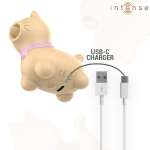 INTENSE - TOULOUSE STIMULATOR WITH 360º ROTATING TONGUE YELLOW