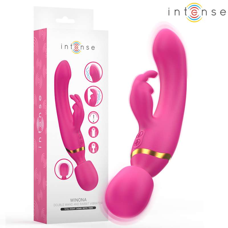 INTENSE - WINONA DOUBLE VIBRATOR RABBIT & WAND INTENSE - WINONA DOUBLE VIBRATOR RABBIT & WAND