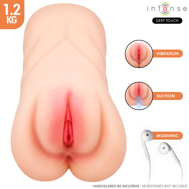 INTENSE DEEP TOUCH - KRISTA VAGINAL MASTURBATOR WITH SUCTION, VIBRATION AND VOICE EFFECT 1.2 KG INTENSE DEEP TOUCH - KRISTA VAGINAL MASTURBATOR WITH SUCTION, VIBRATION AND VOICE EFFECT 1.2 KG