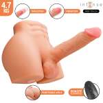INTENSE DEEP TOUCH - RICHIE TORSO WITH ANUS AND REALISTIC DILDO WITH PUSHING AND VIBRATION REMOTE CONTROL 4.7 KG