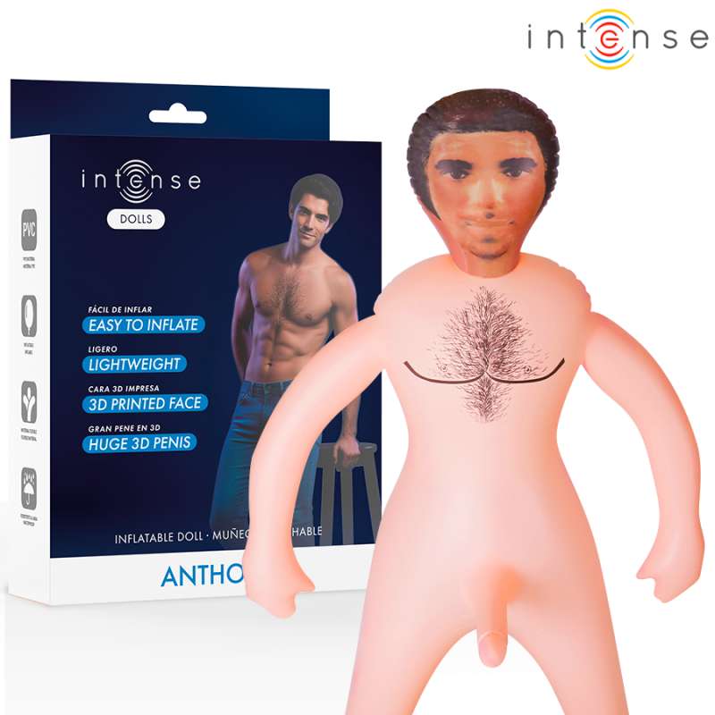 INTENSE DOLLS - ANTHONY INFLATABLE DOLL WITH 3D PENIS INTENSE DOLLS - ANTHONY INFLATABLE DOLL WITH 3D PENIS