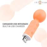 INTENSE - Jared mini-taikasauvahieroja USB-ladattava oranssi