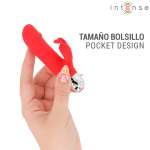 INTENSE - Mike USB ladattava mini rabbit-vibraattori punainen