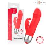 INTENSE - Mike USB ladattava mini rabbit-vibraattori punainen