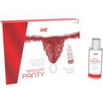 INTT RELEASES - BRAZILIAN RED PANTY WITH PEARLS AND LUBRICATING GEL 50 ML
