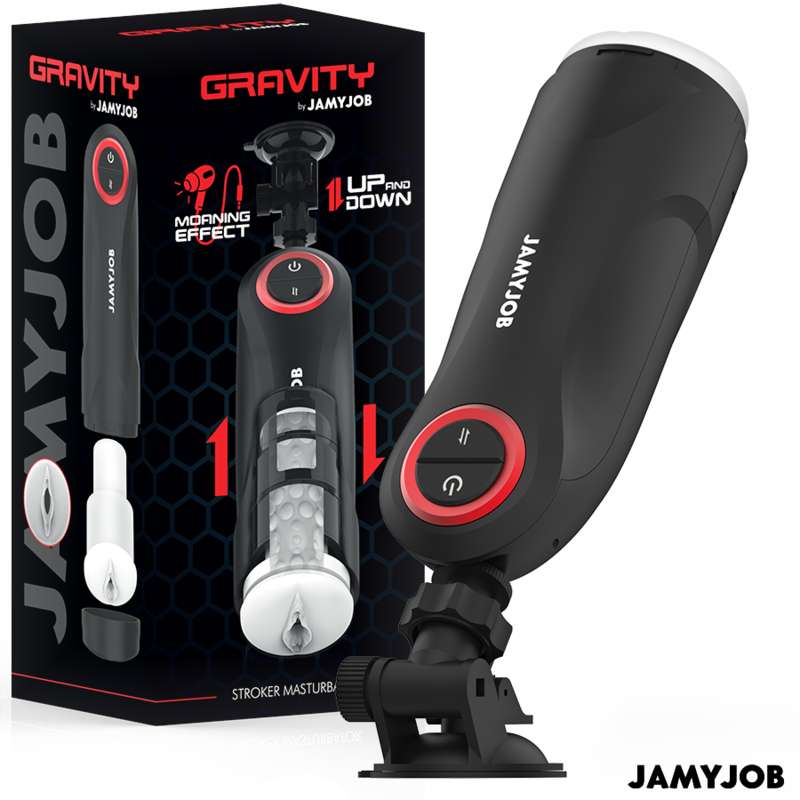 JAMYJOB - GRAVITY AUTOMATIC VAGINA MASTURBATOR 5 THRUSTING MODES AND SOUND EFFECT JAMYJOB - GRAVITY AUTOMATIC VAGINA MASTURBATOR 5 THRUSTING MODES AND SOUND EFFECT