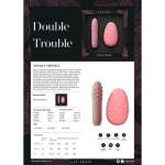JE JOUE - Double Trouble ladattavat vibraattorit, setti