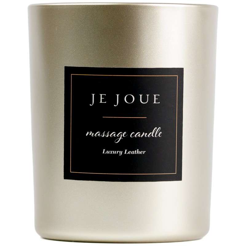JE JOUE - Luxury leather lämmin öljyhierontakynttilä nahantuoksu 160 g JE JOUE - Luxury leather lämmin öljyhierontakynttilä nahantuoksu 160 g