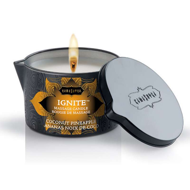KAMASUTRA - COCONUT AND PINEAPPLE MASSAGE CANDLE 170GR KAMASUTRA - COCONUT AND PINEAPPLE MASSAGE CANDLE 170GR