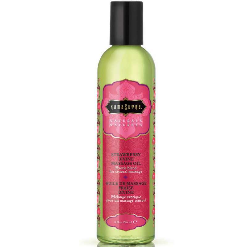 KAMASUTRA - NATURALS DIVINE STRAWBERRY MASSAGE OIL 236ML KAMASUTRA - NATURALS DIVINE STRAWBERRY MASSAGE OIL 236ML