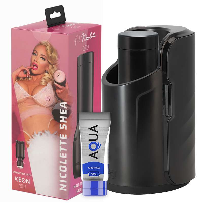 KIIROO - KEON + FEEL NICOLETTE SHEA STROKER + AQUA QUALITY LUBRICANT 50 ML KIIROO - KEON + FEEL NICOLETTE SHEA STROKER + AQUA QUALITY LUBRICANT 50 ML