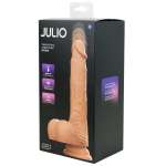 KIIROO - Julio realistinen työntyvä ja värisevä dildo langattomalla kaukosäätimellä