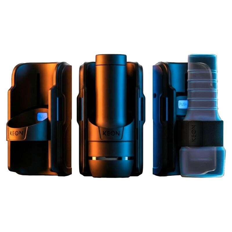 KIIROO - KEON 2 Combo interaktiivinen automaattinen masturbaattori Feel Stroker -lisällä, musta/sininen KIIROO - KEON 2 Combo interaktiivinen automaattinen masturbaattori Feel Stroker -lisällä, musta/sininen