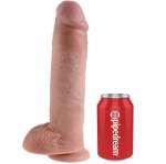 KING COCK - 11 DILDO FLESH WITH BALLS 28 CM