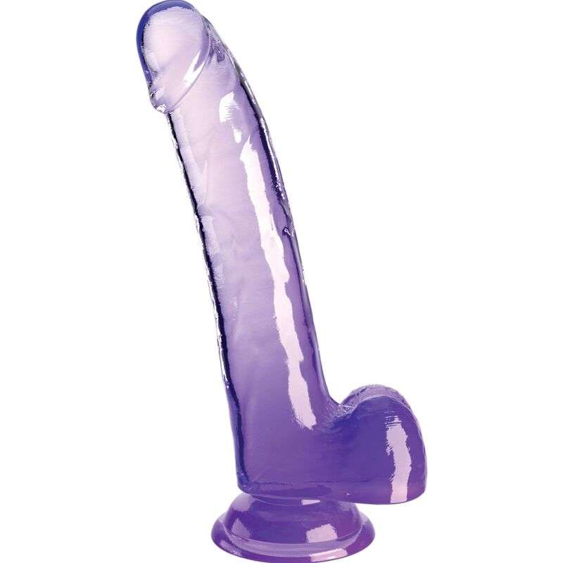 KING COCK - CLEAR DILDO WITH TESTICLES 20.3 CM PURPLE KING COCK - CLEAR DILDO WITH TESTICLES 20.3 CM PURPLE