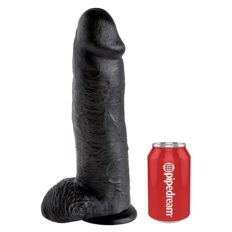 KING COCK - DILDO BLACK WITH BALLS 30.48 CM KING COCK - DILDO BLACK WITH BALLS 30.48 CM