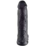KING COCK - DILDO BLACK WITH BALLS 30.48 CM
