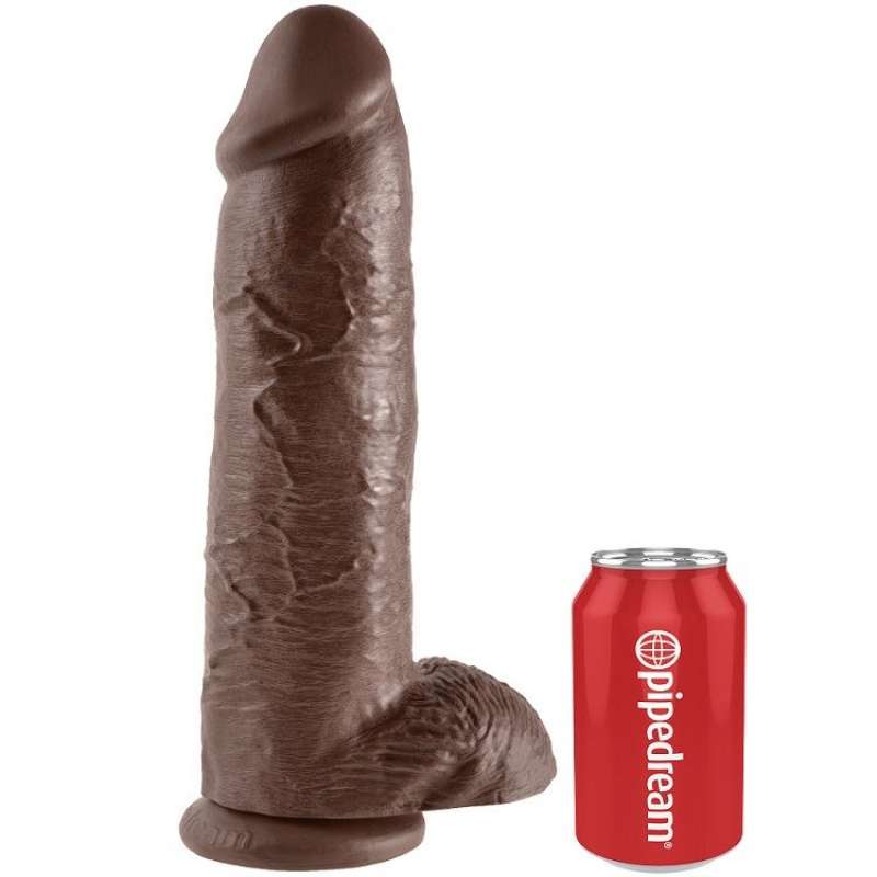KING COCK - DILDO BROWN WITH BALLS 30.48 CM KING COCK - DILDO BROWN WITH BALLS 30.48 CM