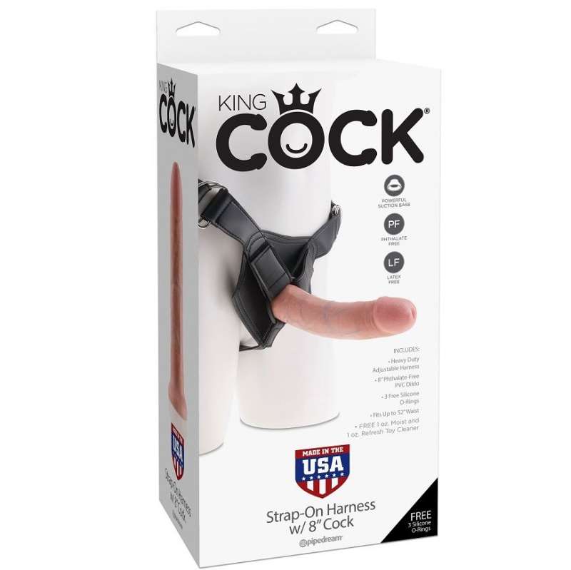 KING COCK - HARNESS WITH REALISTIC PENIS 20.3 CM KING COCK - HARNESS WITH REALISTIC PENIS 20.3 CM