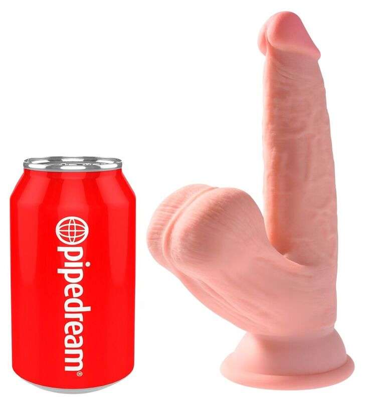 KING COCK - PLUS 3D DILDO SWINGING BALLS 12.7 CM KING COCK - PLUS 3D DILDO SWINGING BALLS 12.7 CM