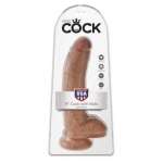 KING COCK - REALISTIC DILDO WITH BALLS 22.8 CM