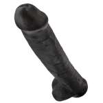 KING COCK - REALISTIC DILDO WITH TESTICLES 38 CM BLACK