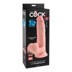 KING COCK PLUS - TRIPLE DENSITY REALISTIC DILDO WITH SWINGING TESTICLES 30 CM FLESH