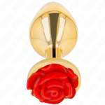 KINK -  PLUG ANAL GOLD ROSE RED SIZE L